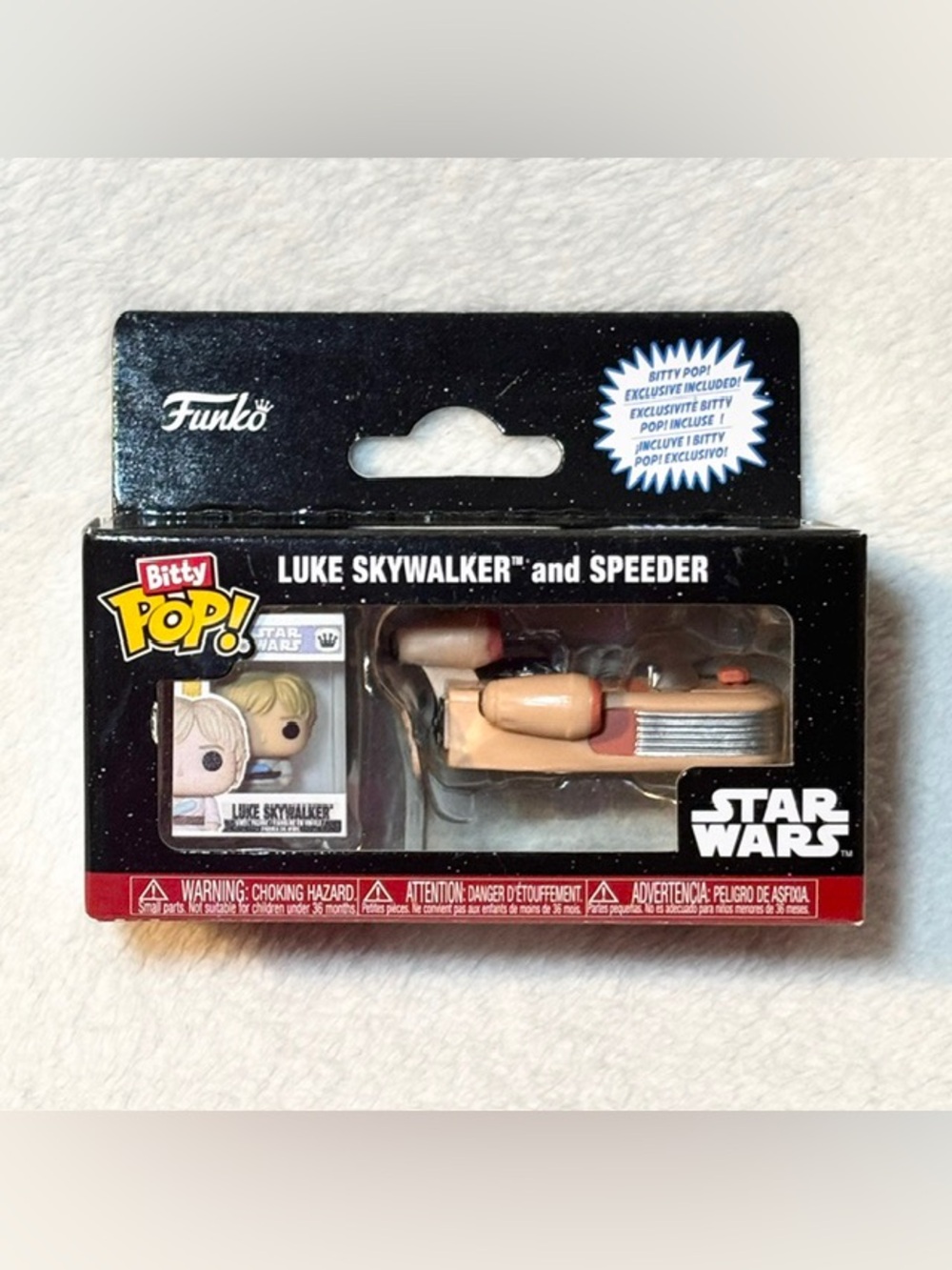 Funko Bitty Pop Luke Skywalker and Speeder - Star Wars (SEALED)